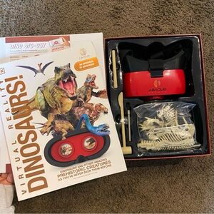 Virtual Reality Dinosaurs Kit DK Book Cool Fun VR Learning Boy Gift